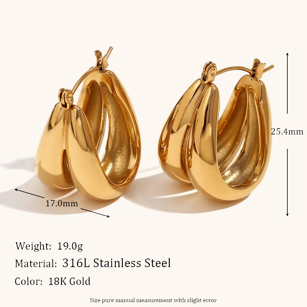 La.Muses – Golden Arc Hoops 18K