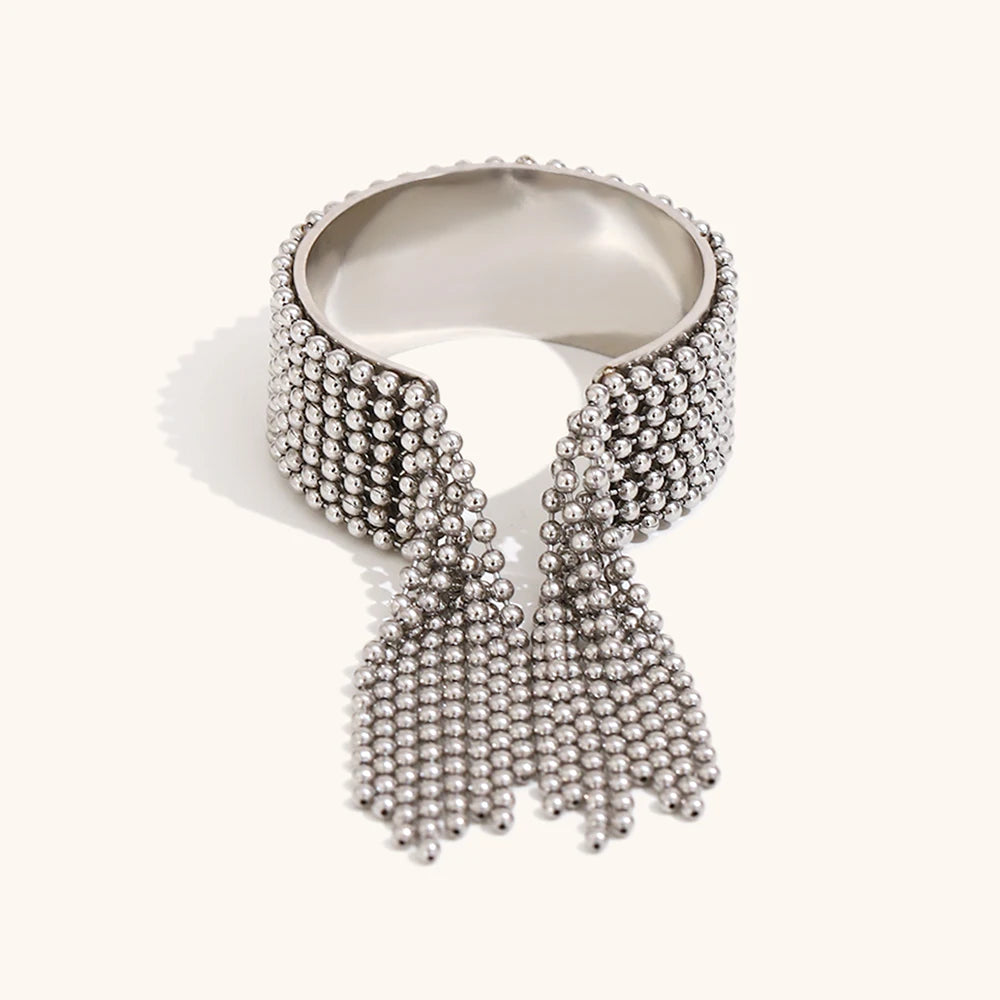 La.Muses – Chain Tassel Ring 18K