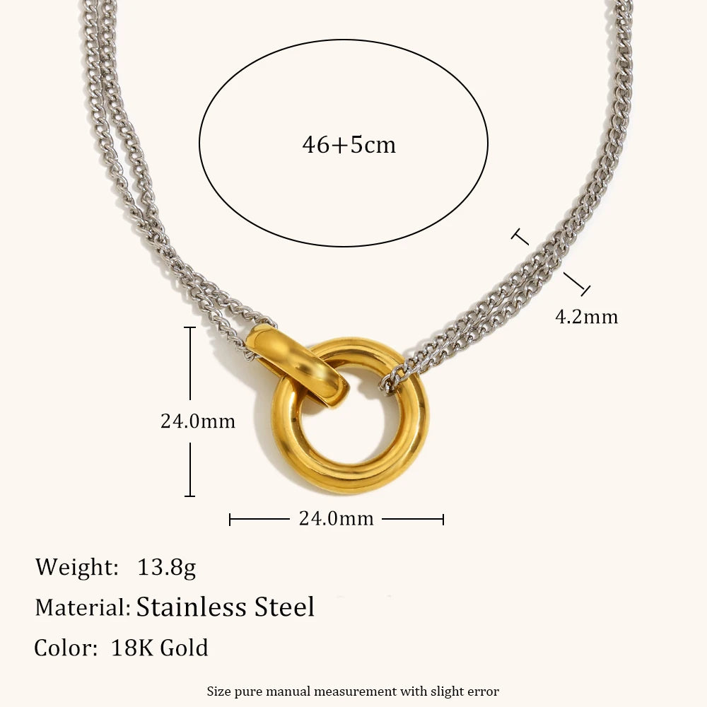 La.Muses – Double Harmony Necklace 18K