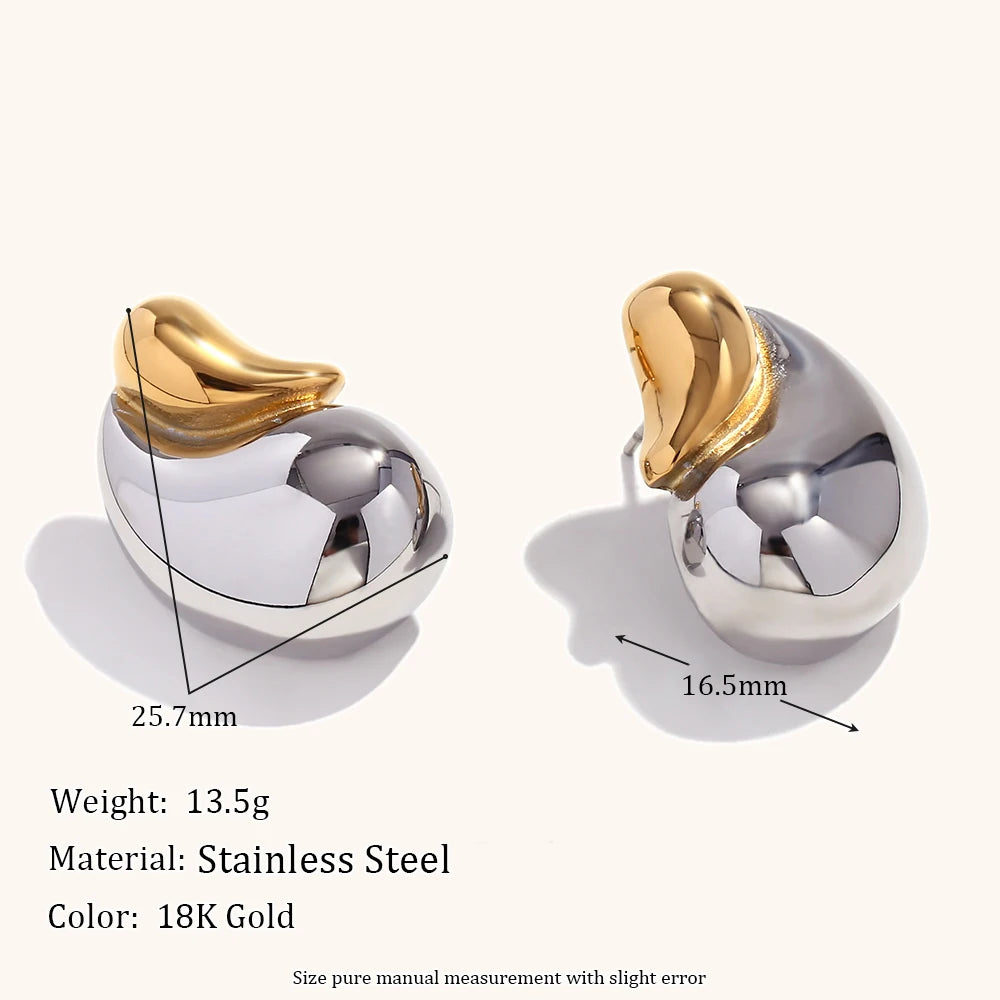 La.Muses – Dual Drop Earrings 18K