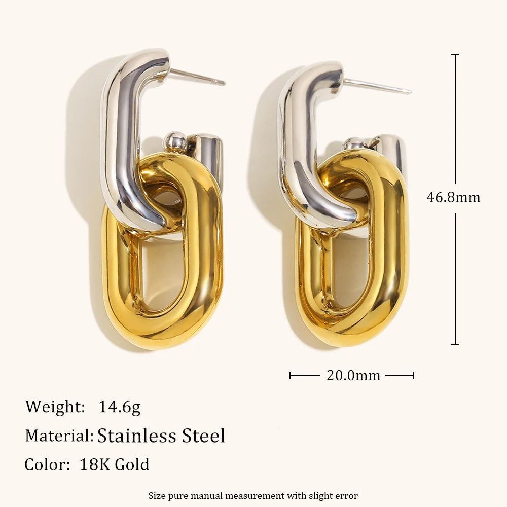 La.Muses – Chain Bold Earrings 18K