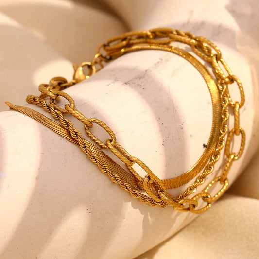 La.Muses – 3-Layer Harmony Bracelet 18K