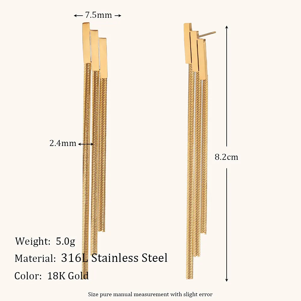 La.Muses – Cascade d’Or Earrings 18K