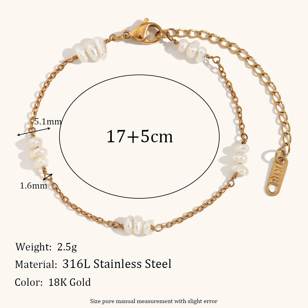 La.Muses –  Bracelet Éclat d’Eau Douce 18K