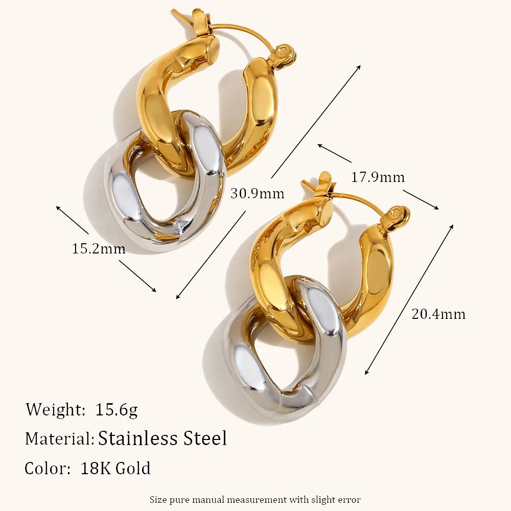 La.Muses – Chain Harmony Earrings 18K
