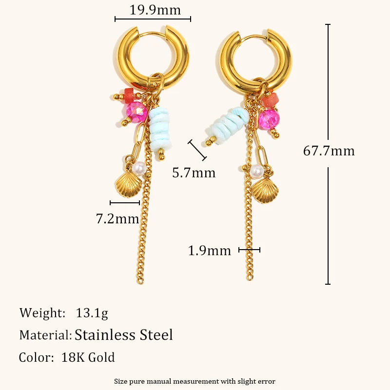 La.Muses – Pearl Motion Earrings 18K