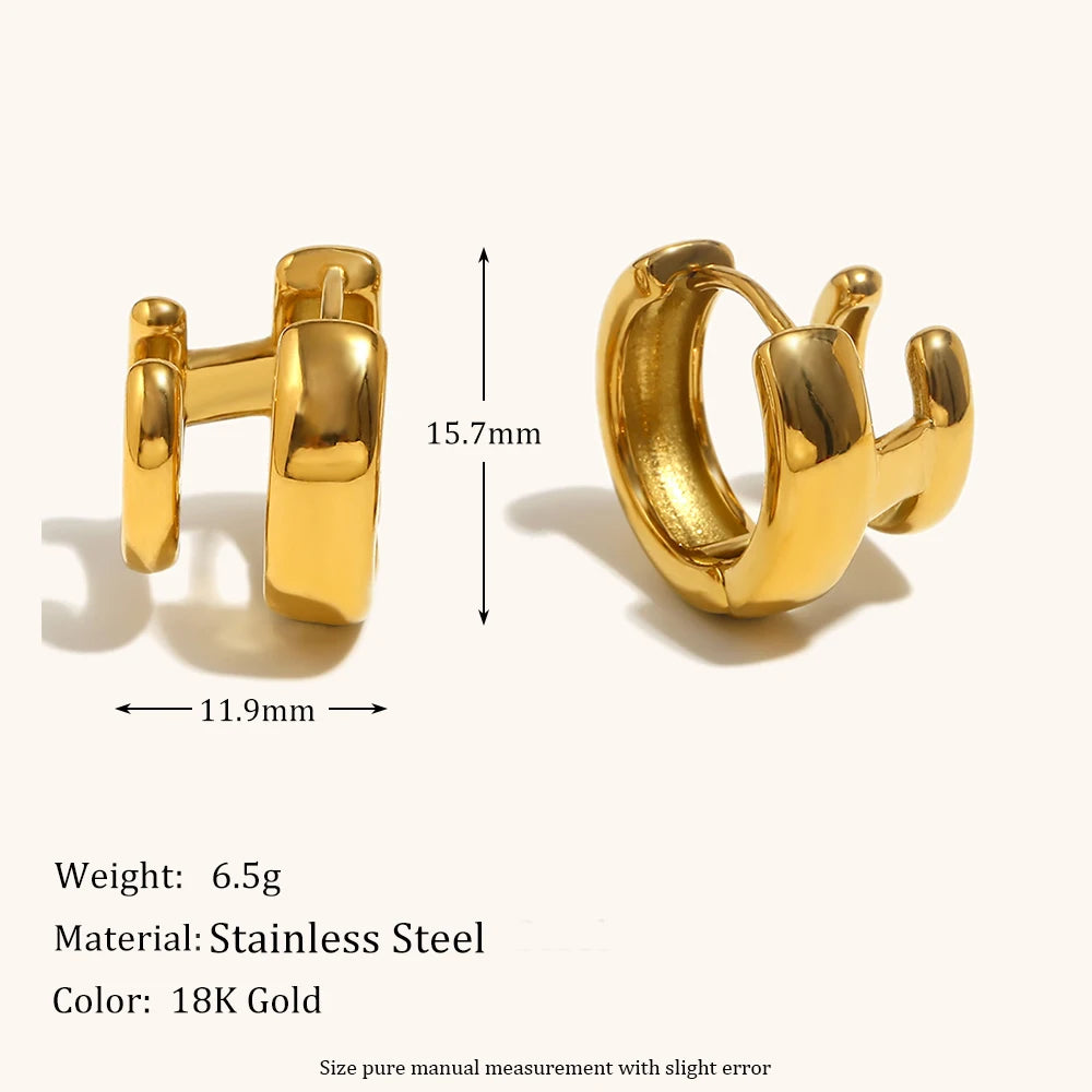 La.Muses – Éclat Contemporain Earrings 18K