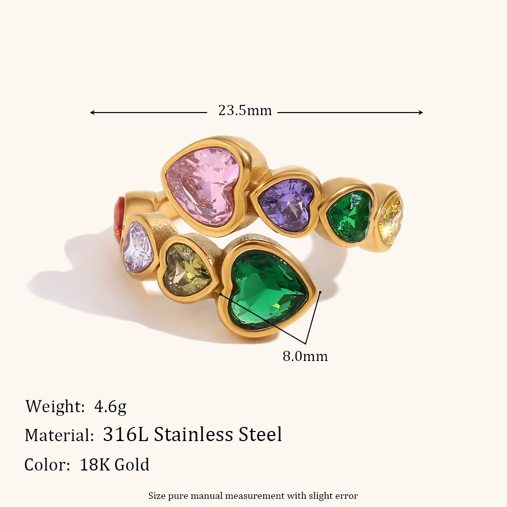 La.Muses – Heartlight Zircon Ring 18K