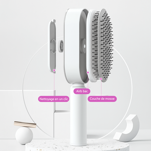 3D Hair Brush Auto-nettoyante