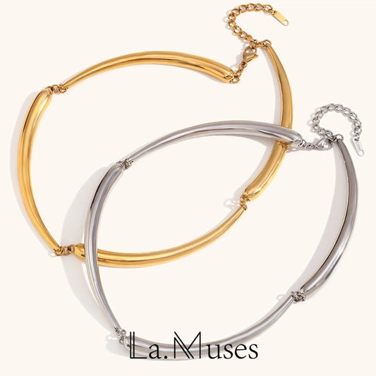 La.Muses – Punk Bamboo Necklace 18K