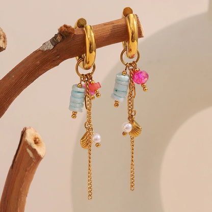 La.Muses – Pearl Motion Earrings 18K