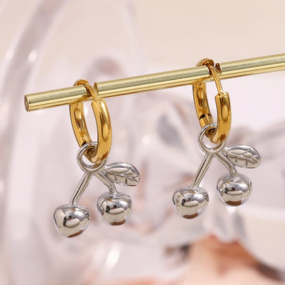 La.Muses – Cherry Glow Earrings 18K