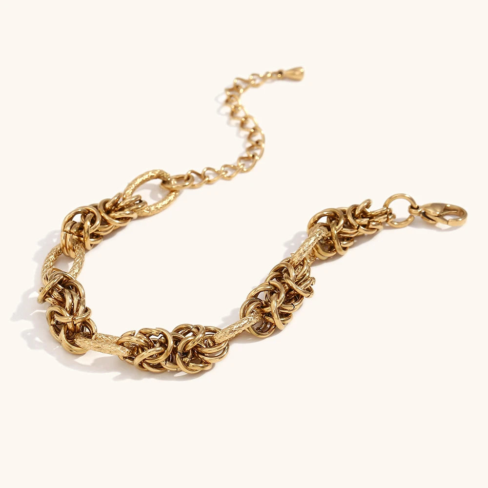 La.Muses – Bold Link Bracelet 18K
