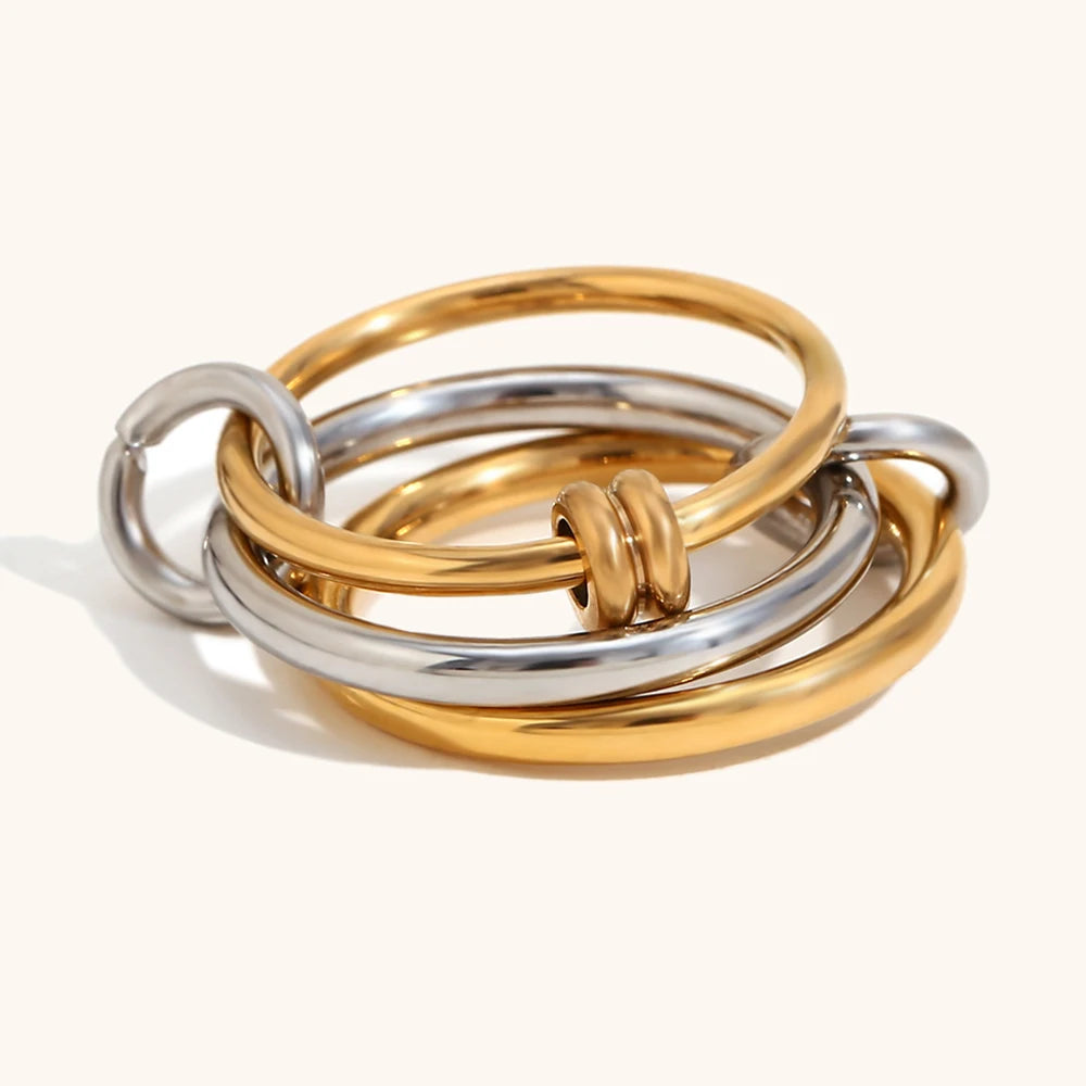 La.Muses – Dual Circle Ring 18K
