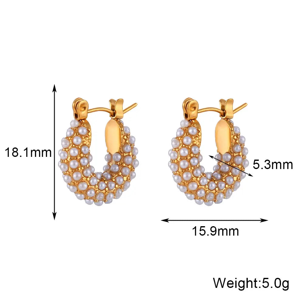 La.Muses – Eternal Shine Hoops Earrings 18K