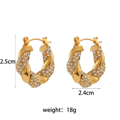 La.Muses – Eternal Shine Hoops Earrings 18K