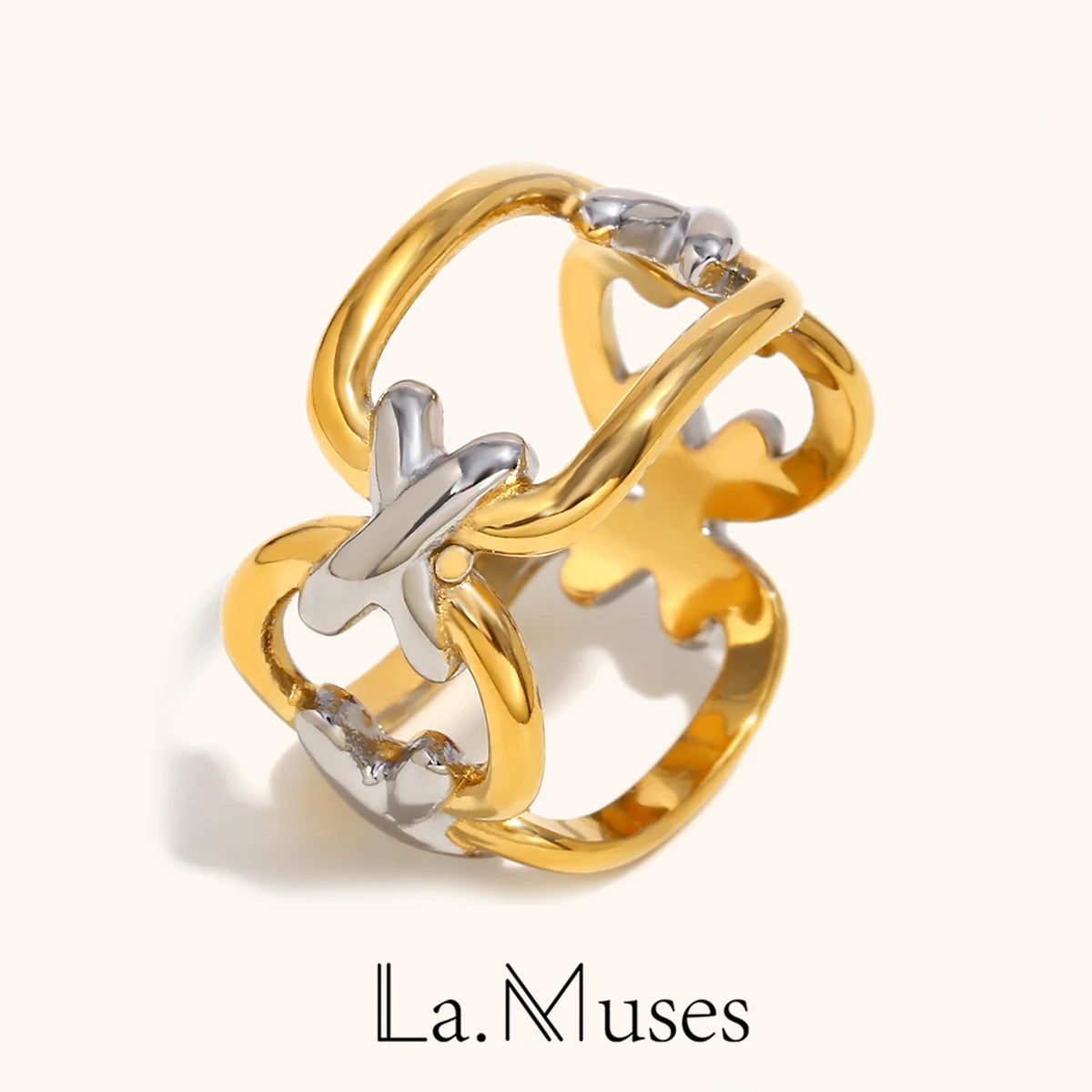 La.Muses – CrossFlow Ring 18K