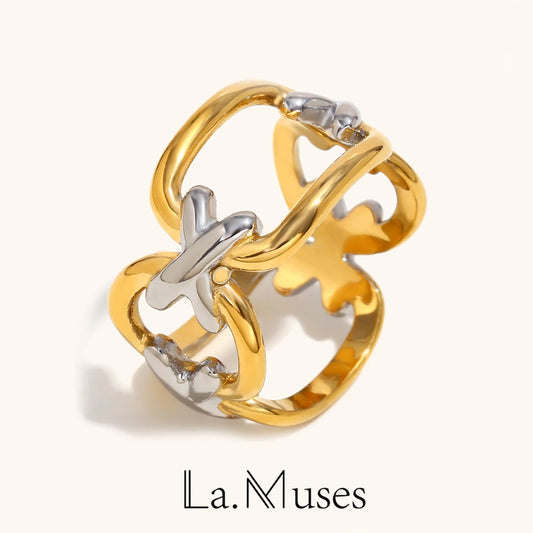 La.Muses – CrossFlow Ring 18K