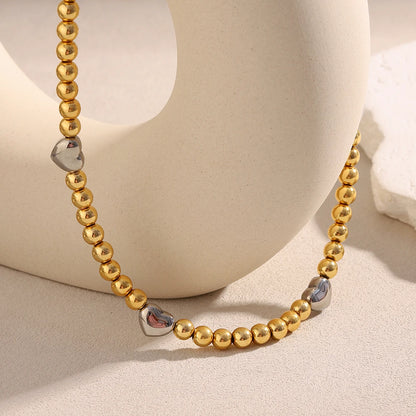 La.Muses – Heartbeat Beads Necklace 18K