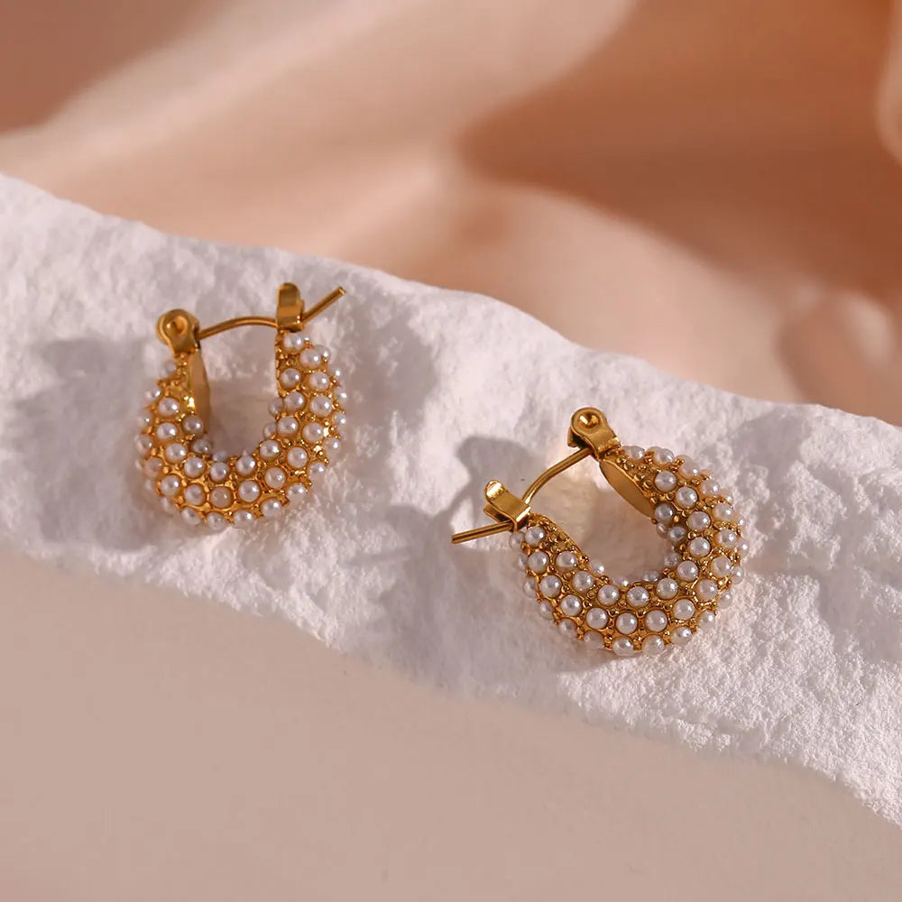 La.Muses – Eternal Shine Hoops Earrings 18K