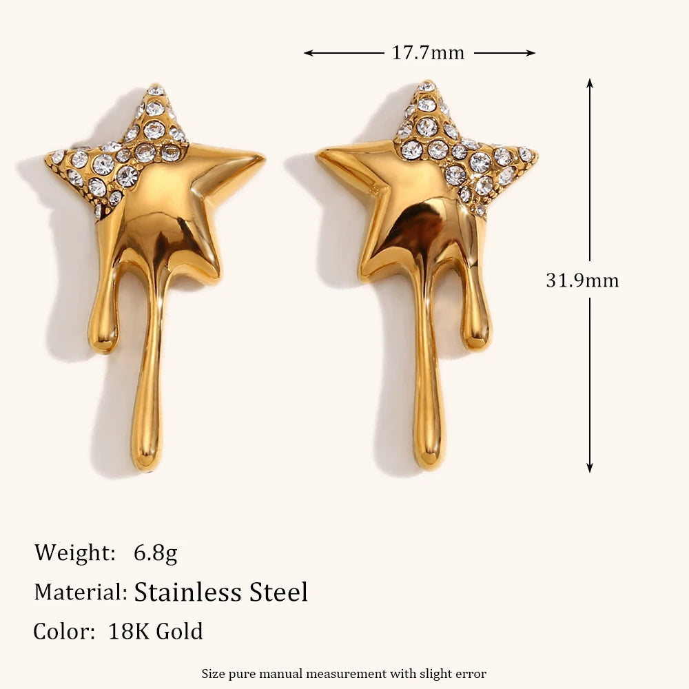 La.Muses – Golden Starlight Earrings 18K