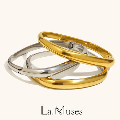La.Muses – Round Harmony Bangle 18K