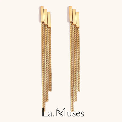 La.Muses – Cascade d’Or Earrings 18K