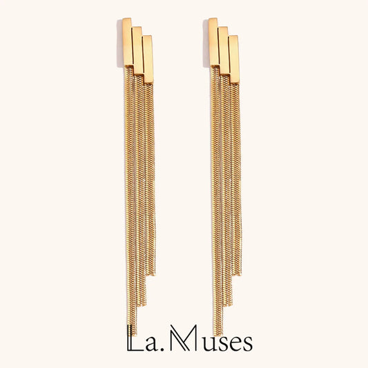 La.Muses – Cascade d’Or Earrings 18K