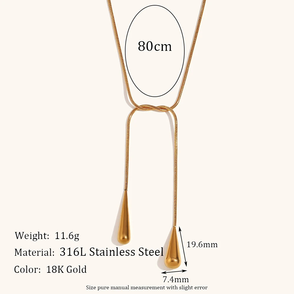 La.Muses – Pure Drop Necklace 18K