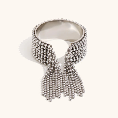 La.Muses – Chain Tassel Ring 18K
