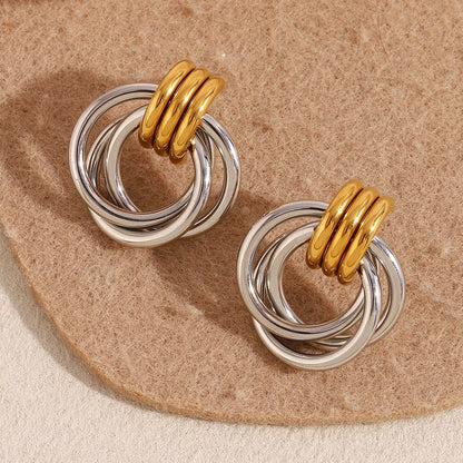La.Muses – Orbit Lines Earrings 18K