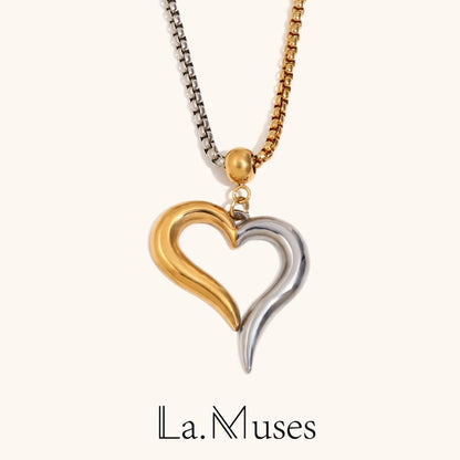 La.Muses – Hollow Heart Chain 18K