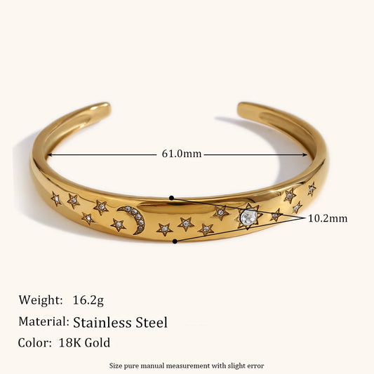 La.Muses – Moonlight Glow Cuff 18K