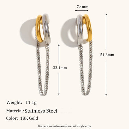 La.Muses – C-Tassel Earrings 18K