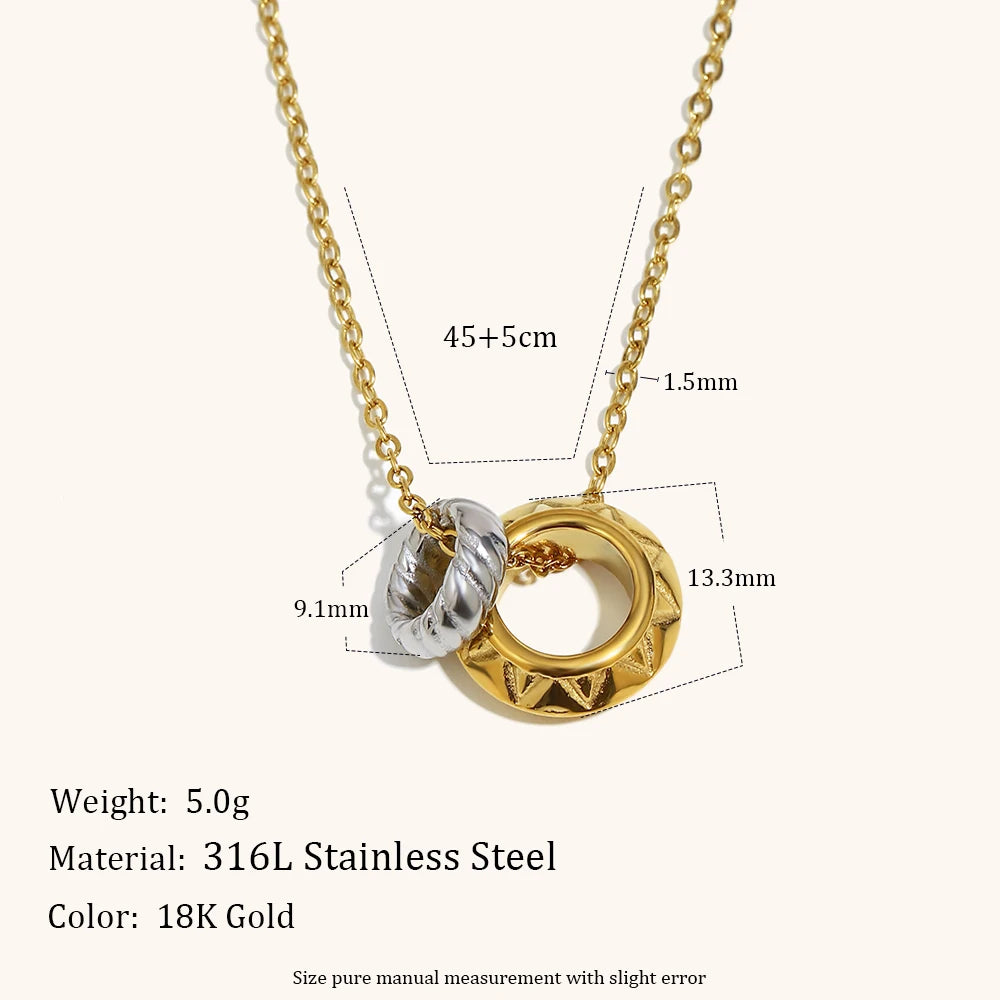 La.Muses – Dual Harmony Necklace 18K