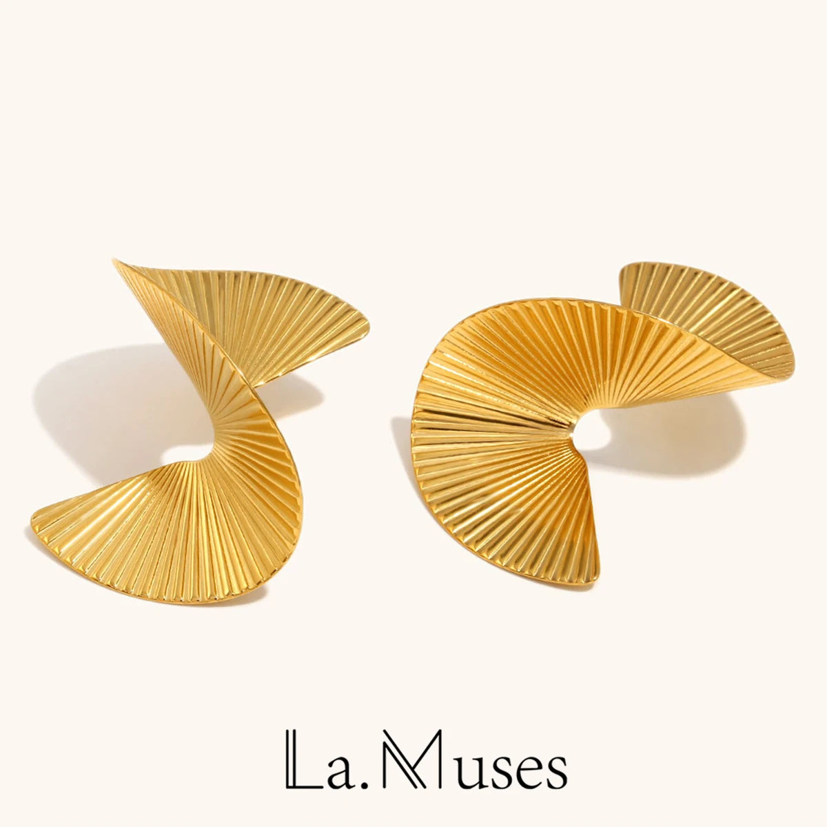 La.Muses – Twisted Grace Earrings 18K