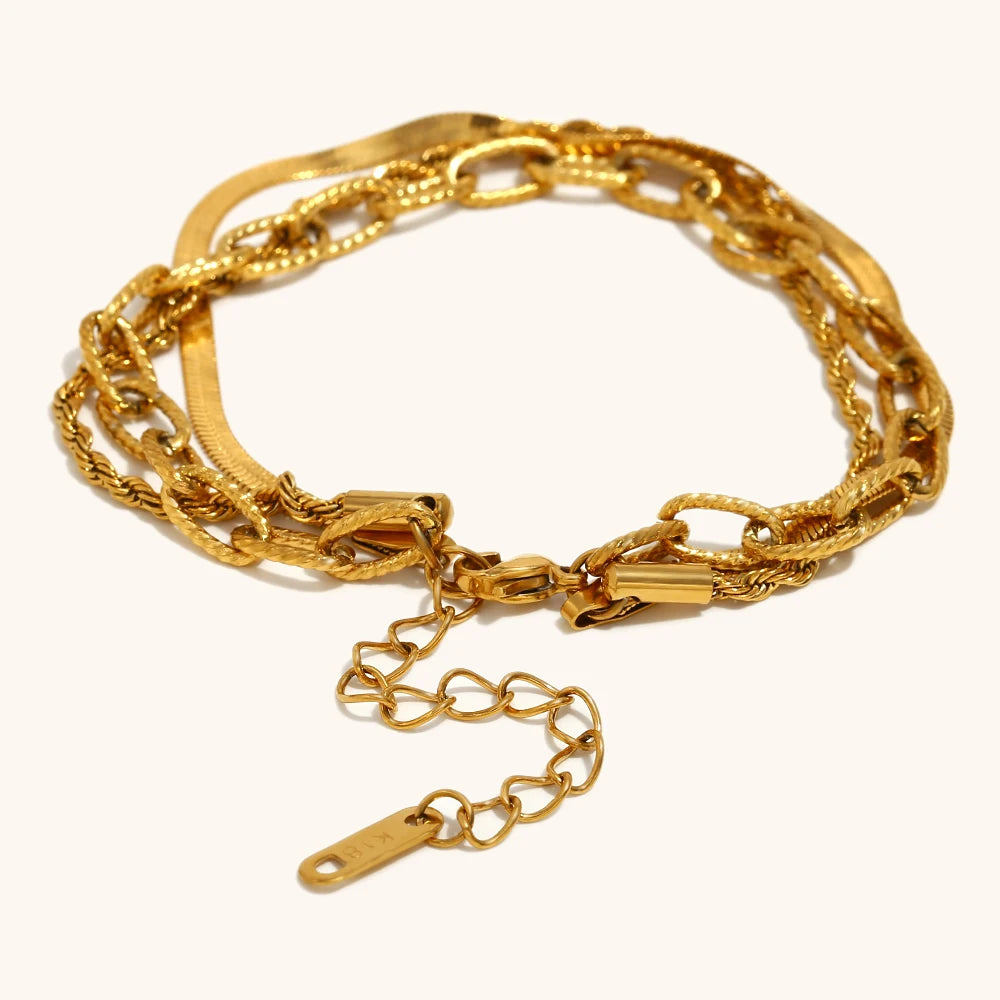 La.Muses – 3-Layer Harmony Bracelet 18K