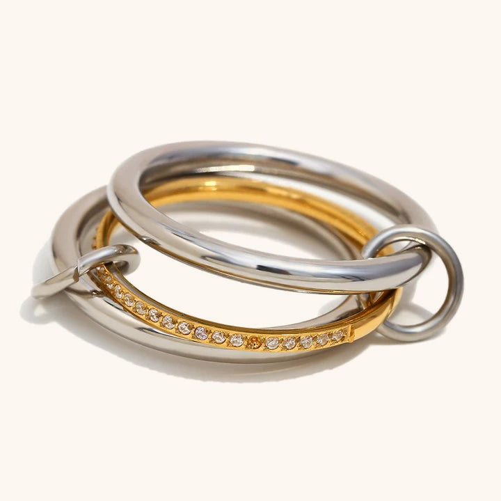 La.Muses – Dual Circle Ring 18K