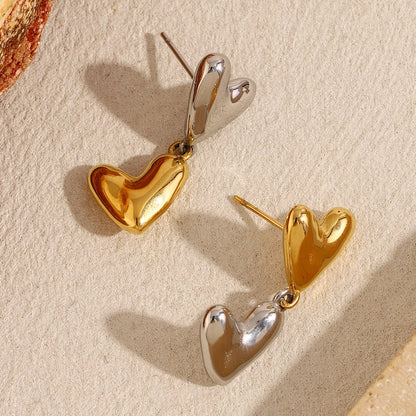 La.Muses – Heart Splice Earrings 18K