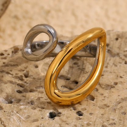 La.Muses – Waterdrop Dual Ring 18K