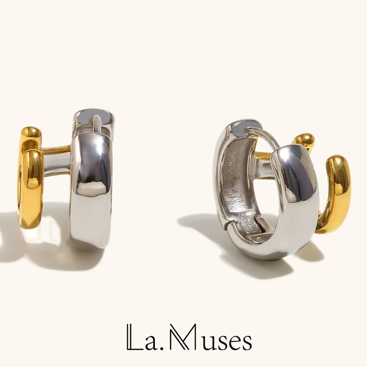 La.Muses – Éclat Contemporain Earrings 18K