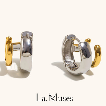La.Muses – Éclat Contemporain Earrings 18K