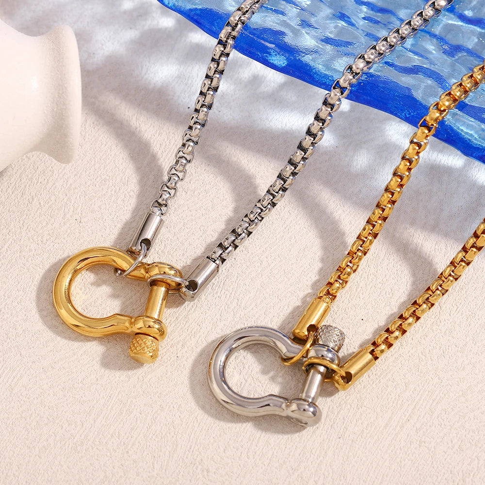 La.Muses – Square Pearl Chain 18K