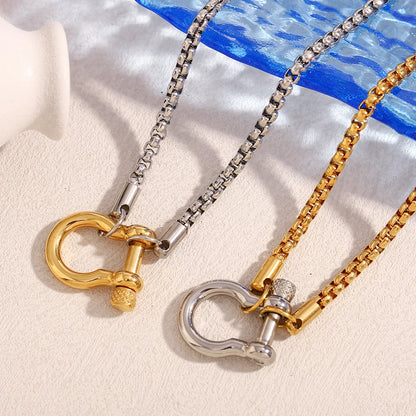 La.Muses – Square Pearl Chain 18K