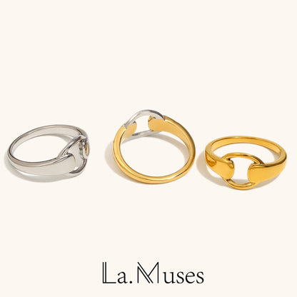 La.Muses – Dual Circle Ring 18K