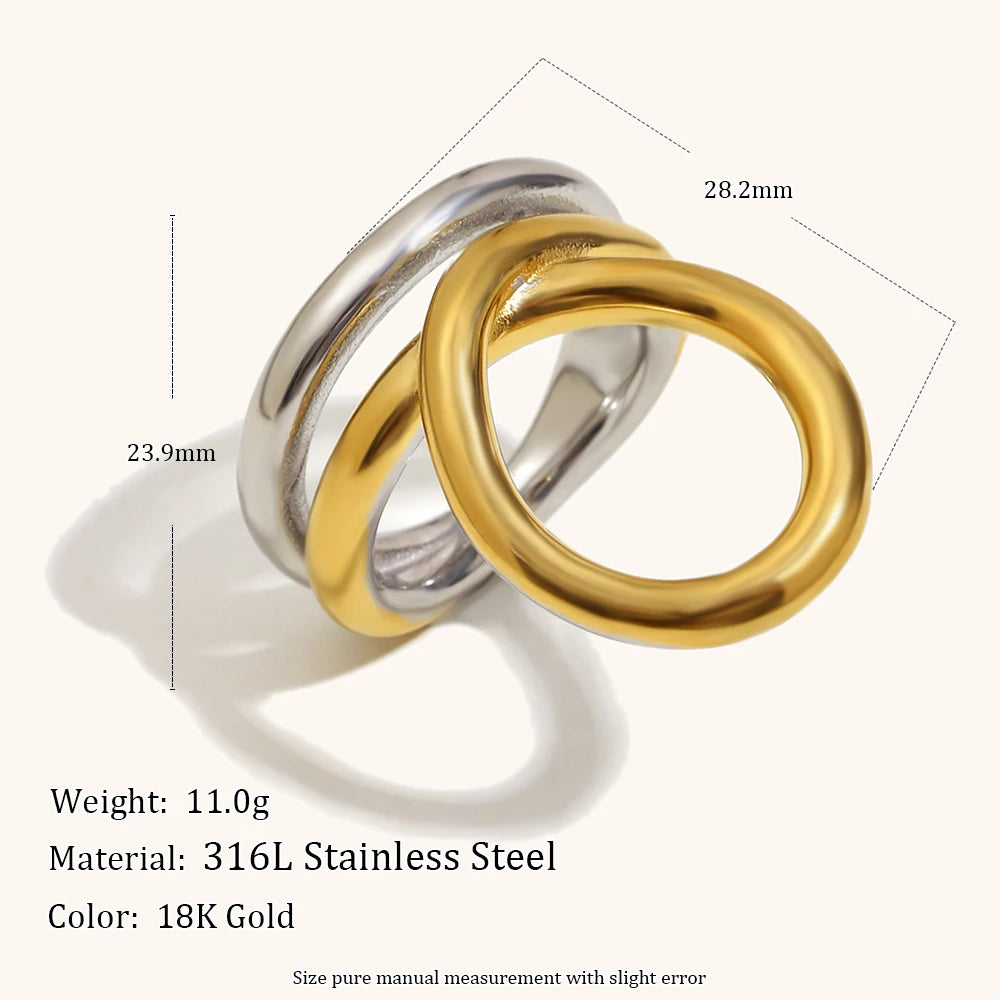 La.Muses – Twisted Harmony Ring 18K