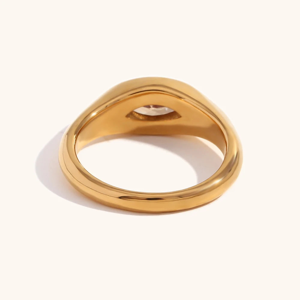 La.Muses – Classic Glow Zircon Ring 18K