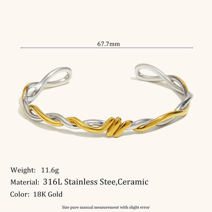 La.Muses – Cross Harmony Bracelet 18K