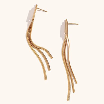 La.Muses – Cascade d’Or Earrings 18K