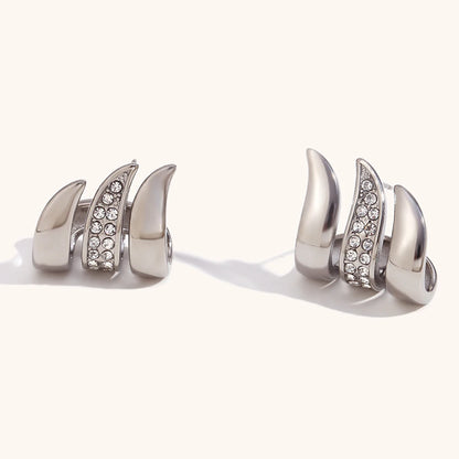 La.Muses – Éclat Drapé Earrings 18K